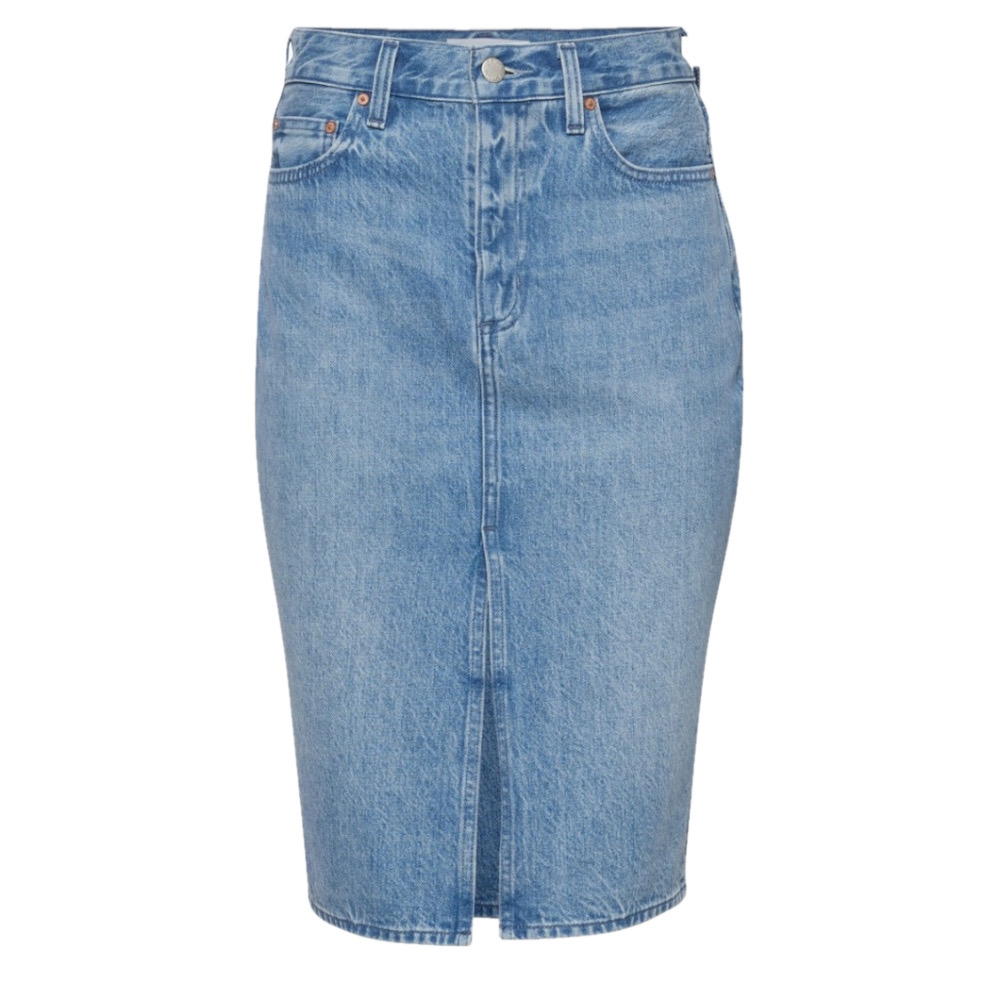 Denim Forum Blue Midi Skirt